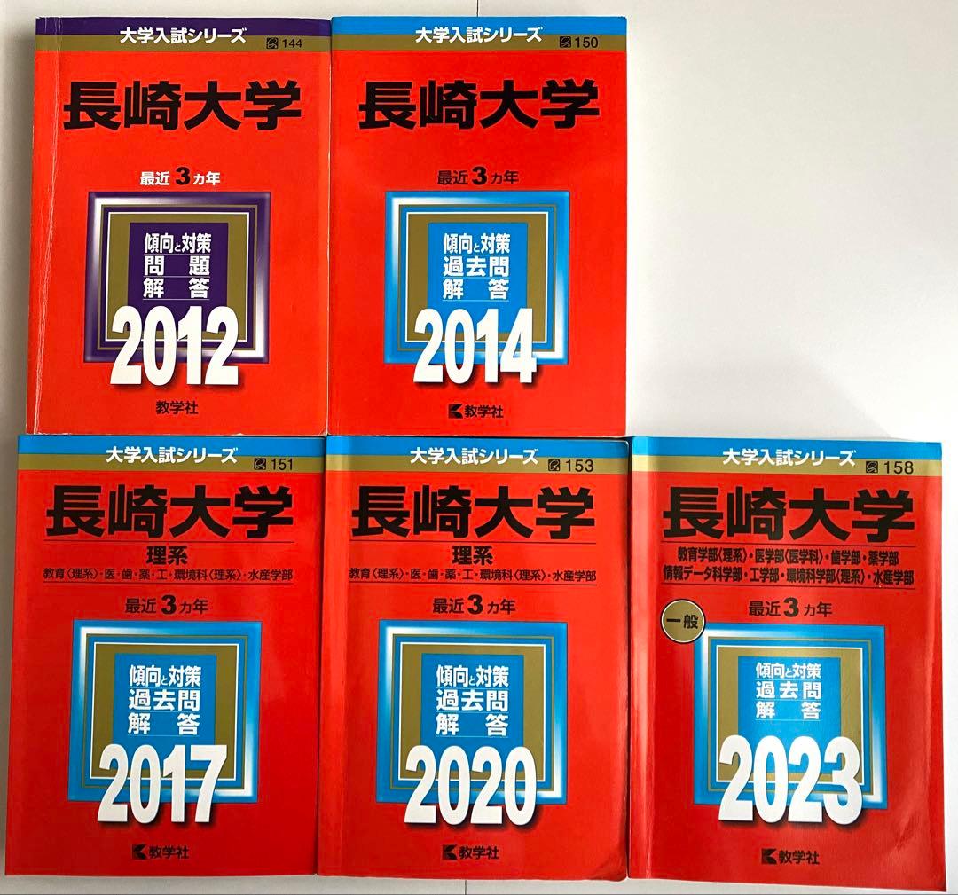 長崎大学 理系 (2012, 2014, 2017, 2020, 2023)