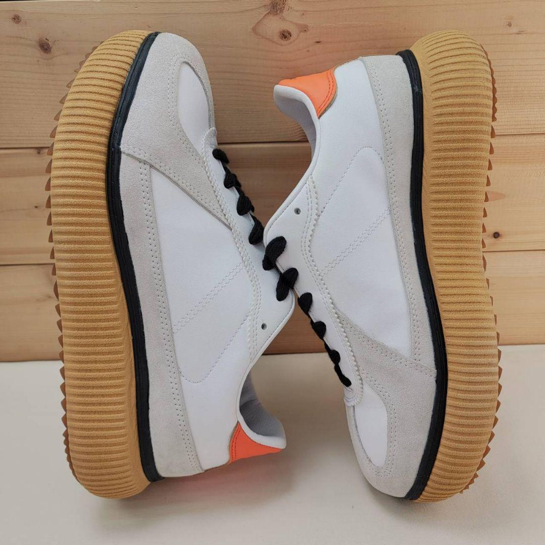 オニツカタイガー デレシティ ホワイト/オレンジ 24.5cm