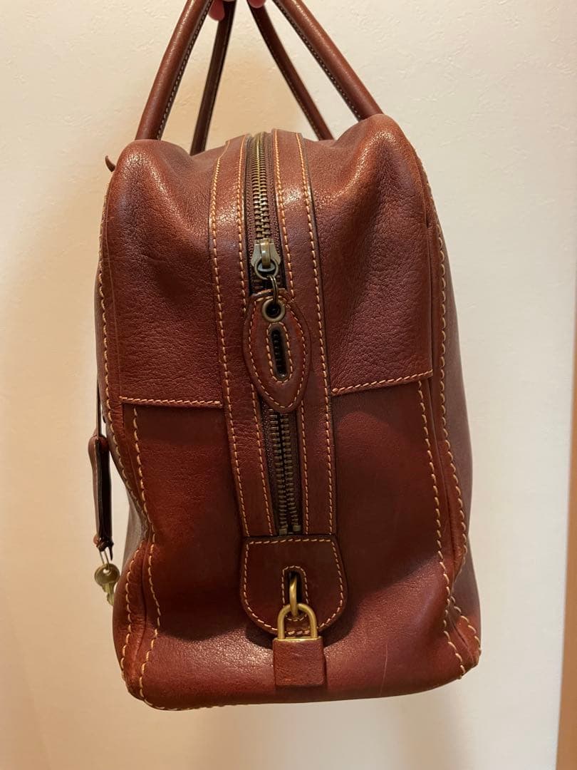 土屋鞄　ミニボストンバッグ　オイルヌメ