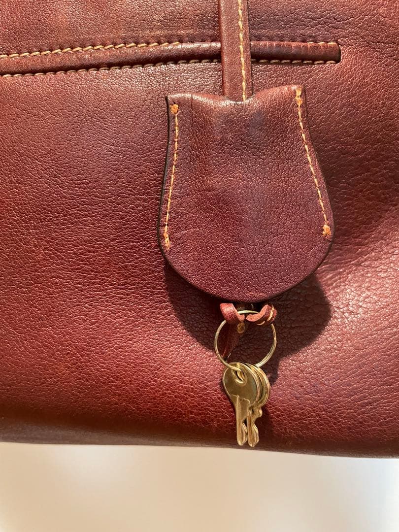 土屋鞄　ミニボストンバッグ　オイルヌメ