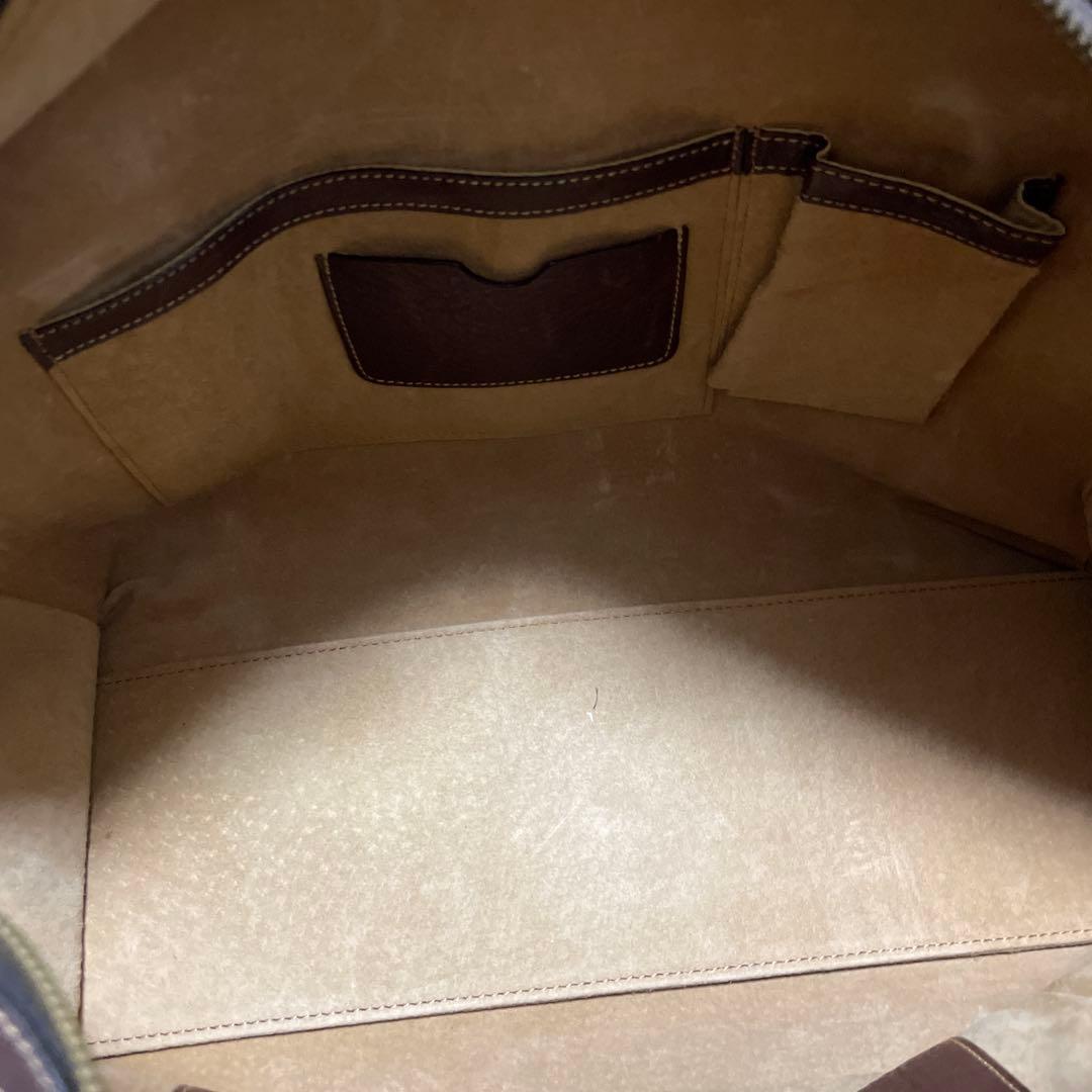 土屋鞄　ミニボストンバッグ　オイルヌメ