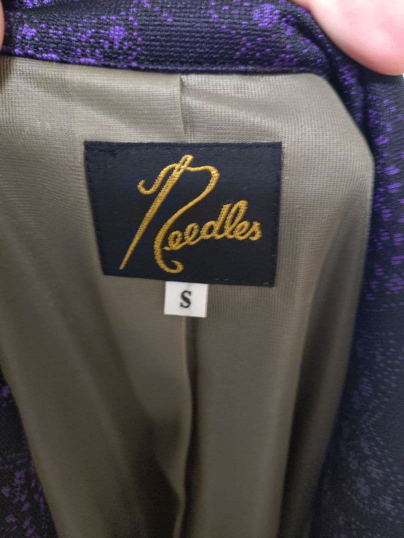 Needles パターン入り テーラードジャケット S