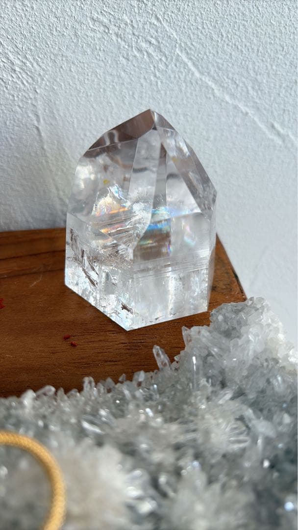 天然石　レムリアン　クオーツ　タワー　水晶　美品