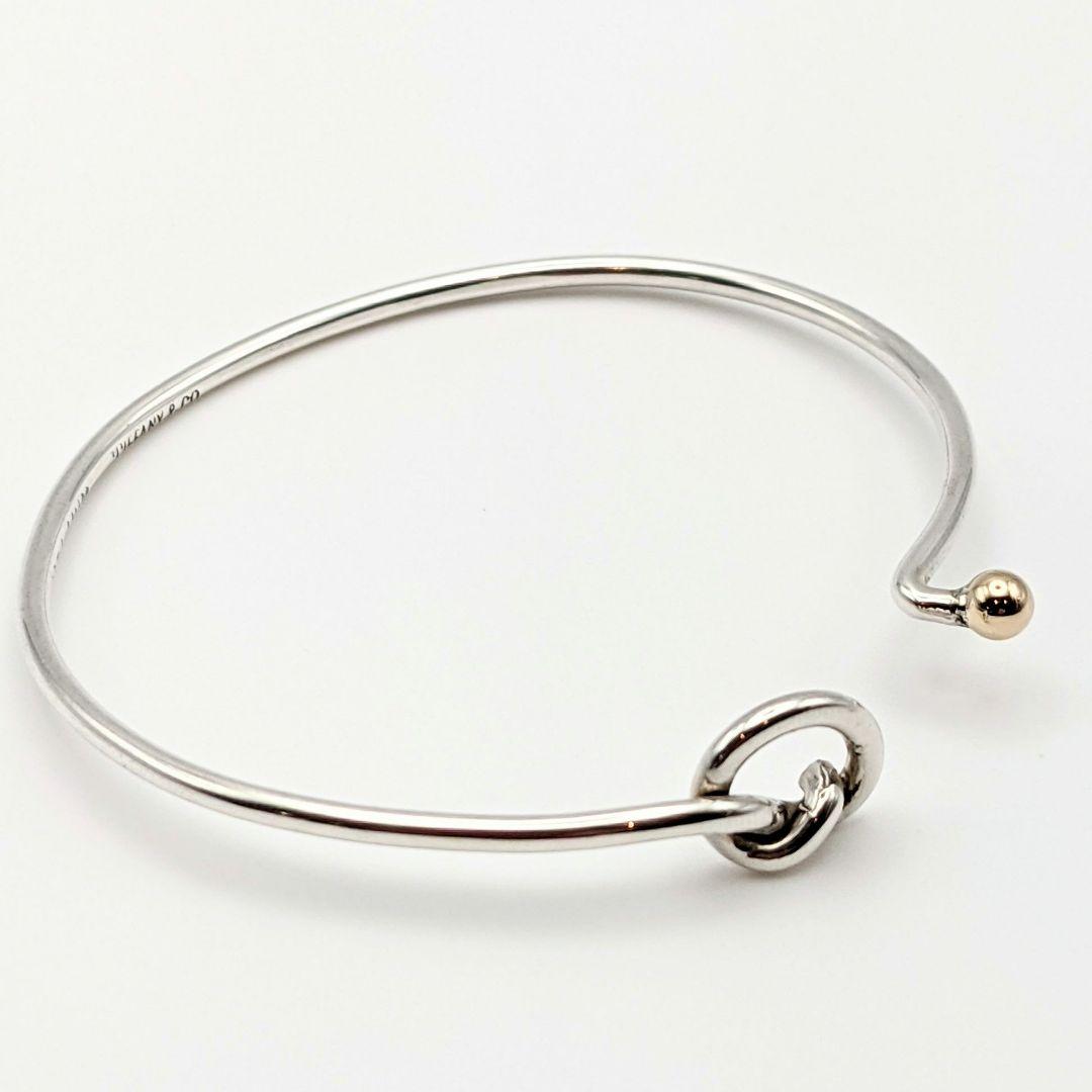 希少オールドティファニー フック＆アイ ブレスレット コンビ 925 k14