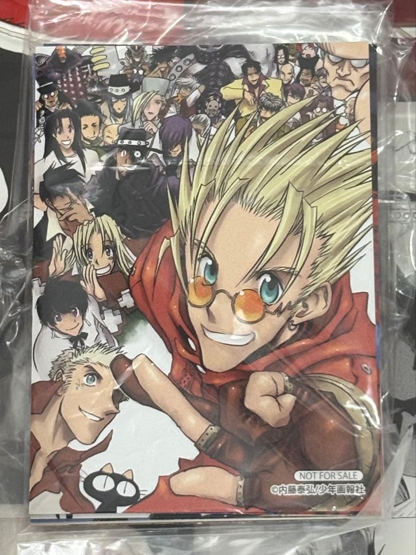 トライガン全巻＋アニメイトフェアアクリルスタンド＋つながるカードセット