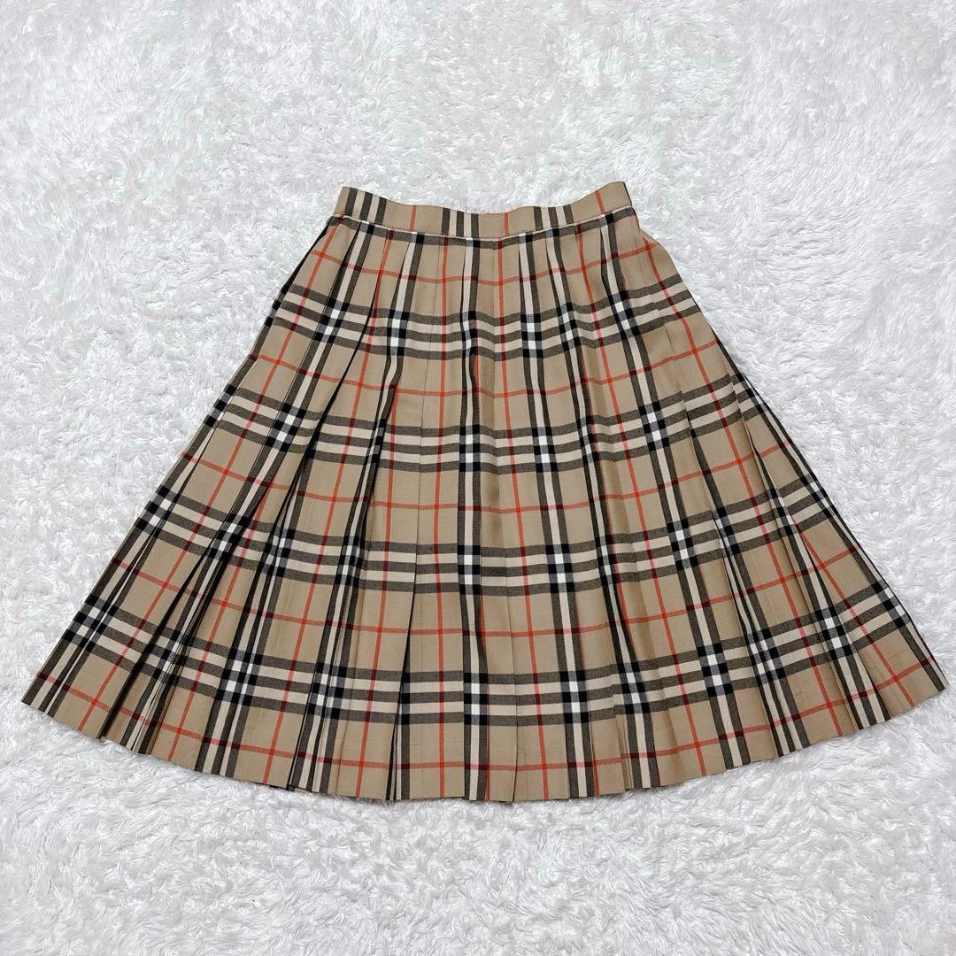 美品✨希少✨2WAY バーバリーズ 巻きスカート 160A ノバチェック ウール