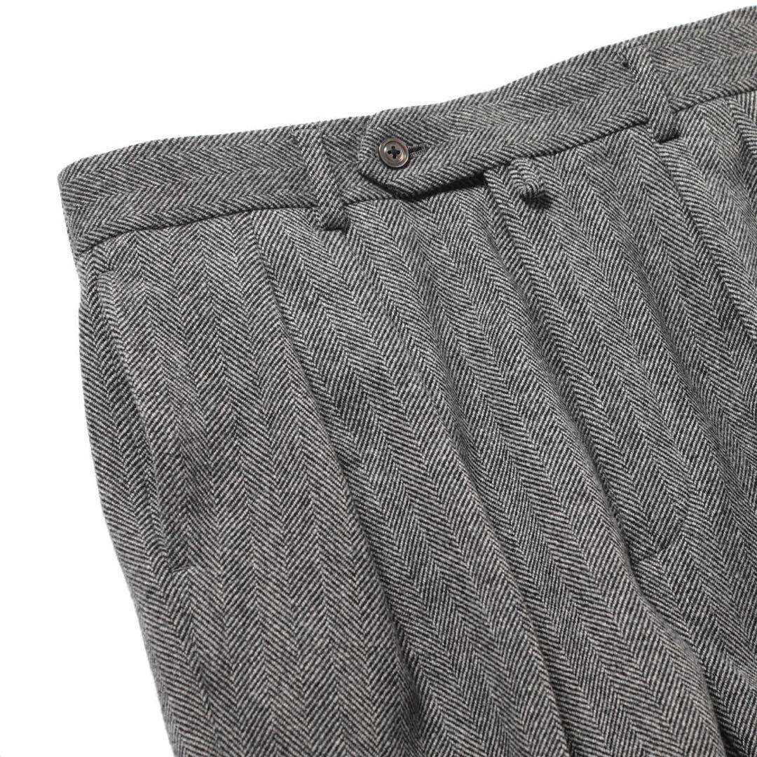 【新品】25AW NEAT ニート ヘリンボーンフランネル スラックス 44