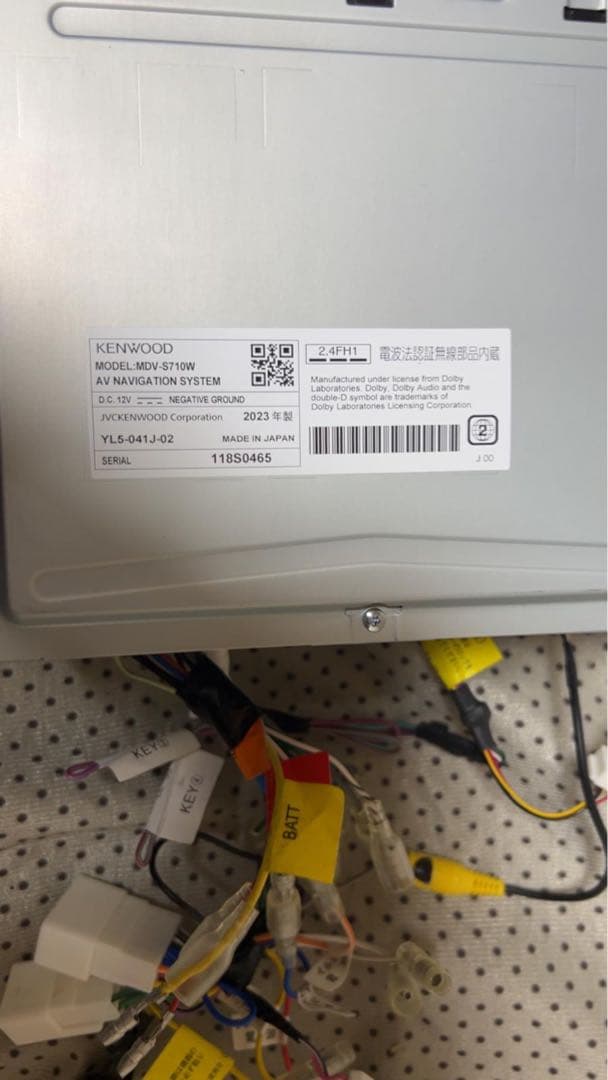 KENWOOD カーナビ　MDV-S710W 2023