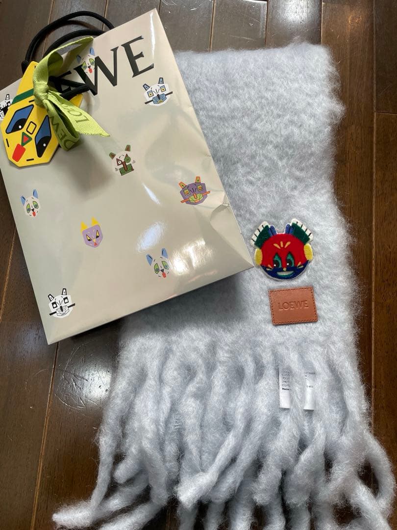 ロエベ　モヘア　マフラー