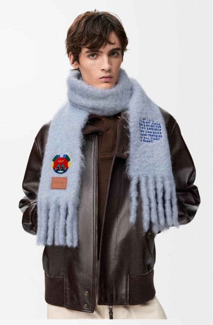 ロエベ　モヘア　マフラー