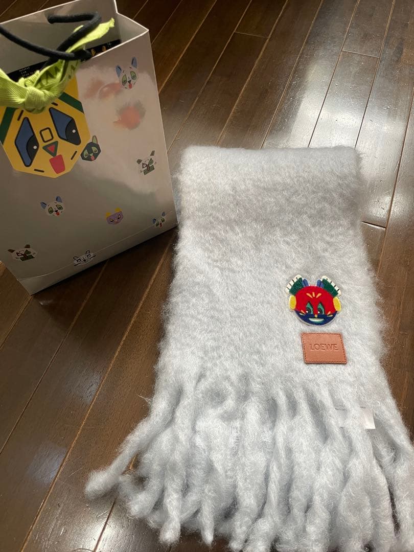 ロエベ　モヘア　マフラー