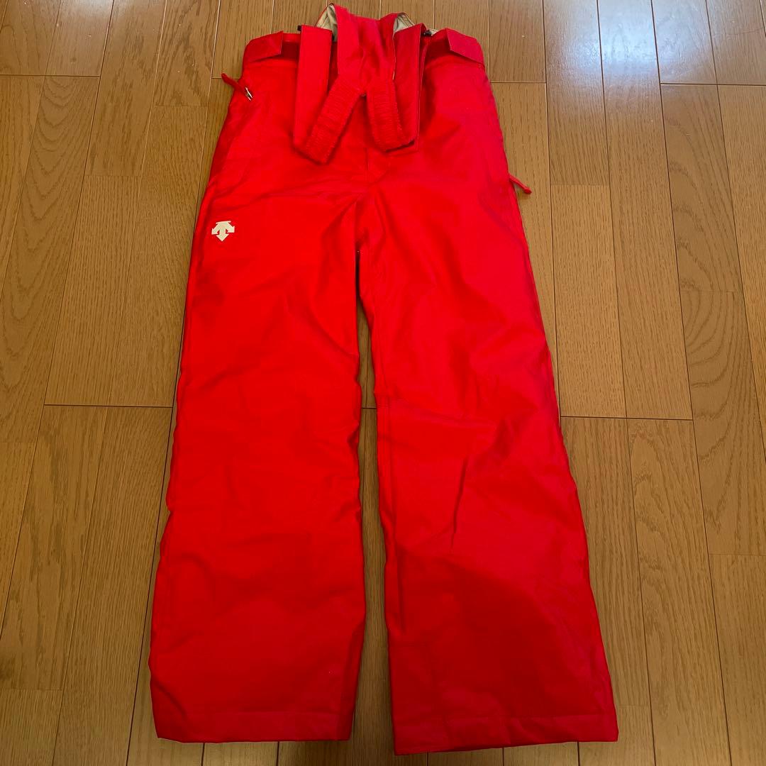 スキーウェア キッズ 115→135 デサント 赤 紺　手袋付き