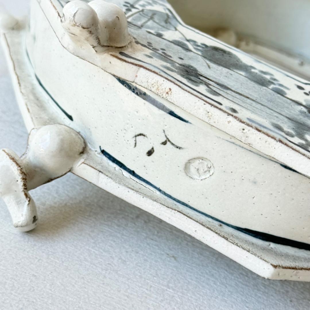 【値引】走泥社　佐藤敏　染付の注器