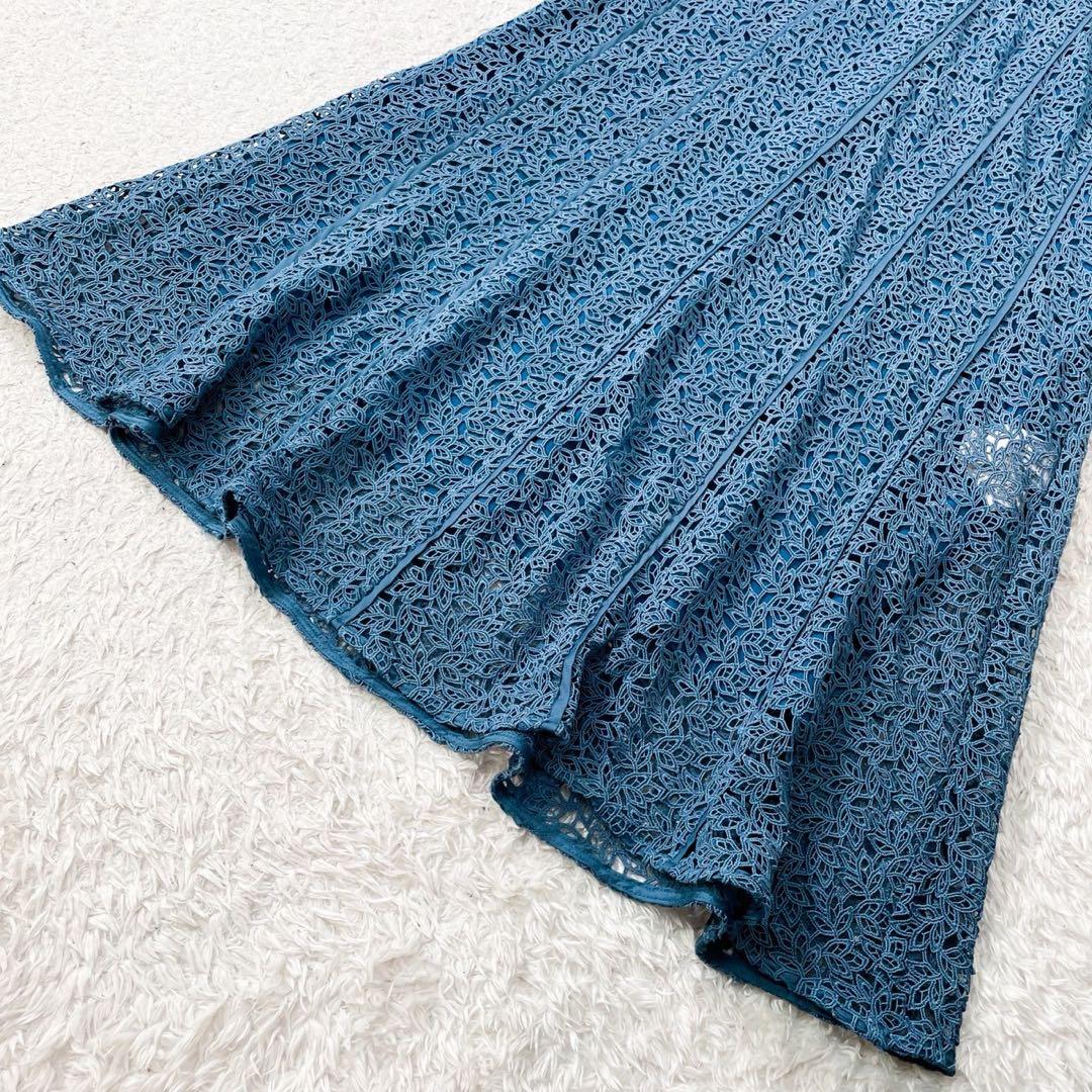 【美品】 FRAY I.D リーフレースパネルワンピース