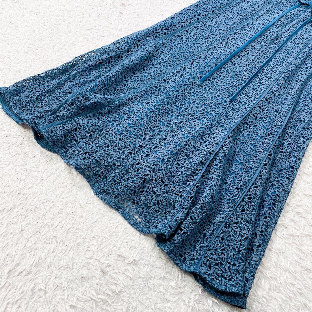 【美品】 FRAY I.D リーフレースパネルワンピース