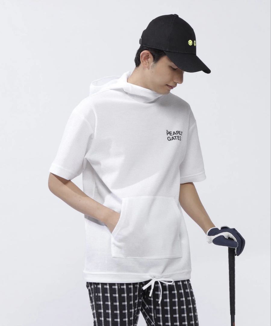 PEARLYGATESネオワッフル半袖フーディプルオーバーRelaxシリーズL