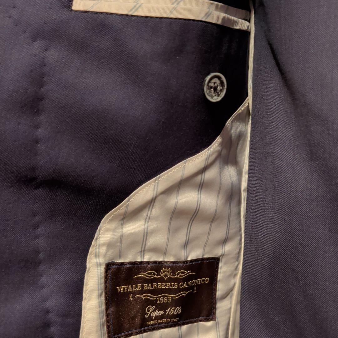 VITALE BARBERIS CANONICO ネイビーシングルスーツ美品