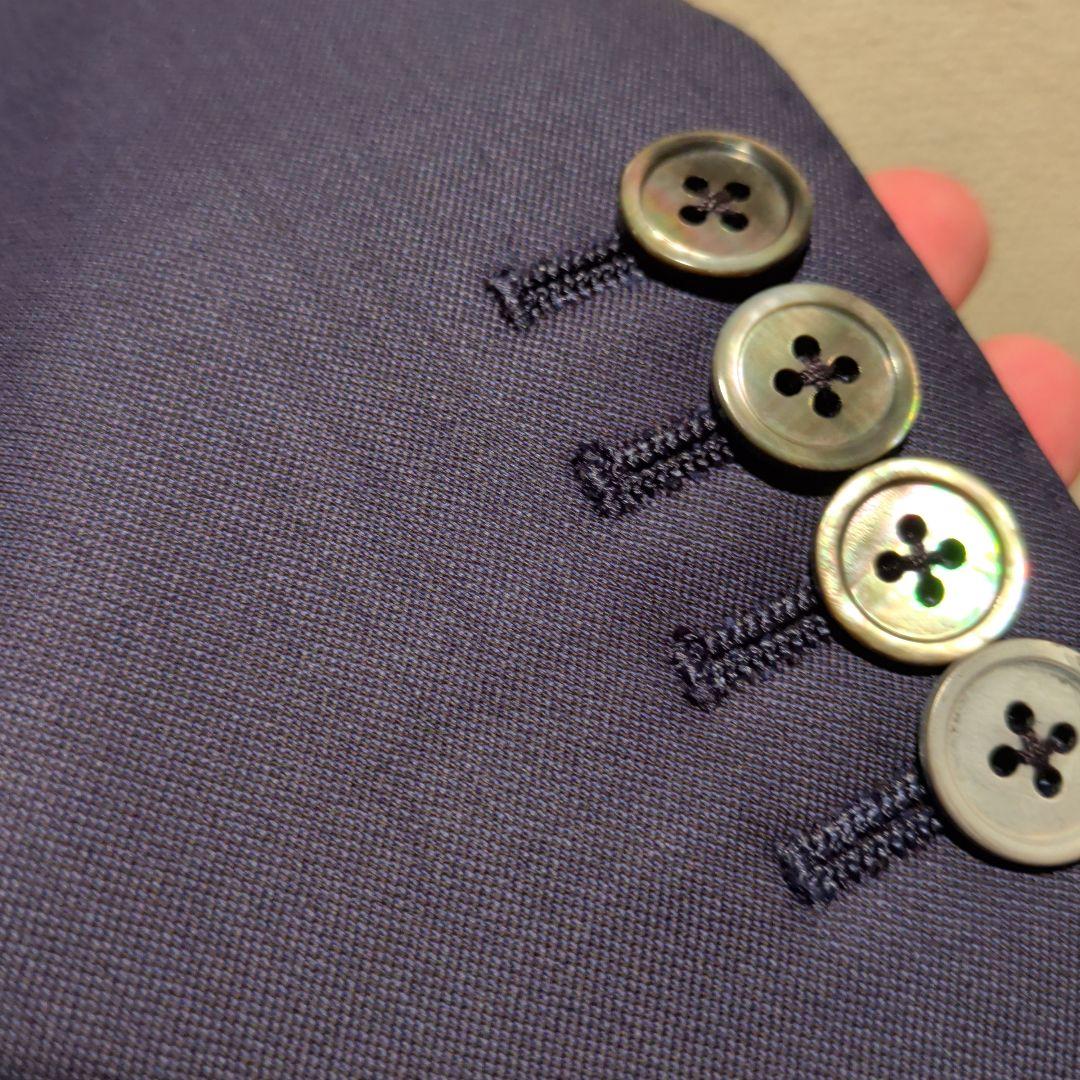 VITALE BARBERIS CANONICO ネイビーシングルスーツ美品