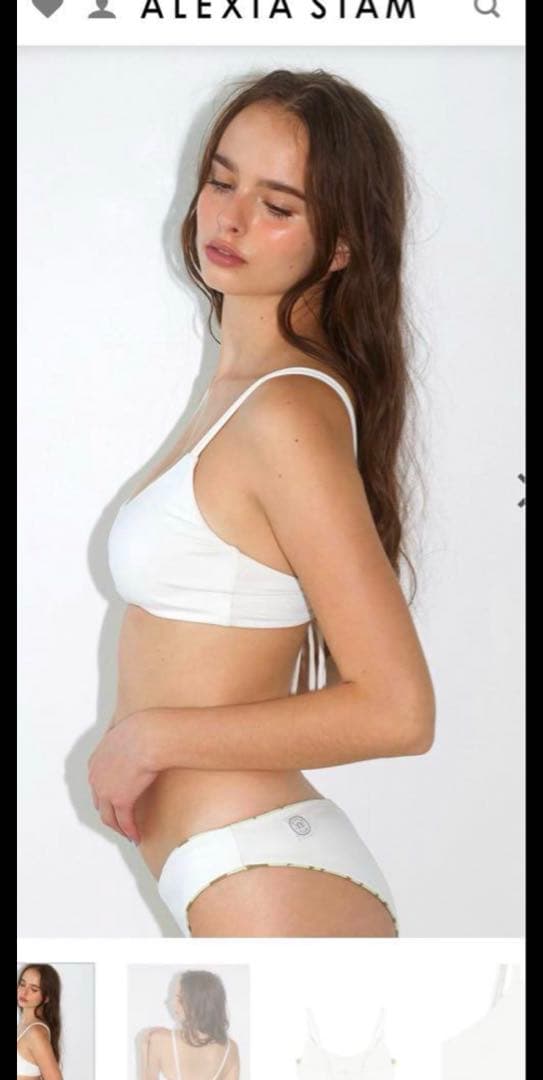 ALEXIA STAM クロップドキャミTOP 上下セット　 Sサイズ