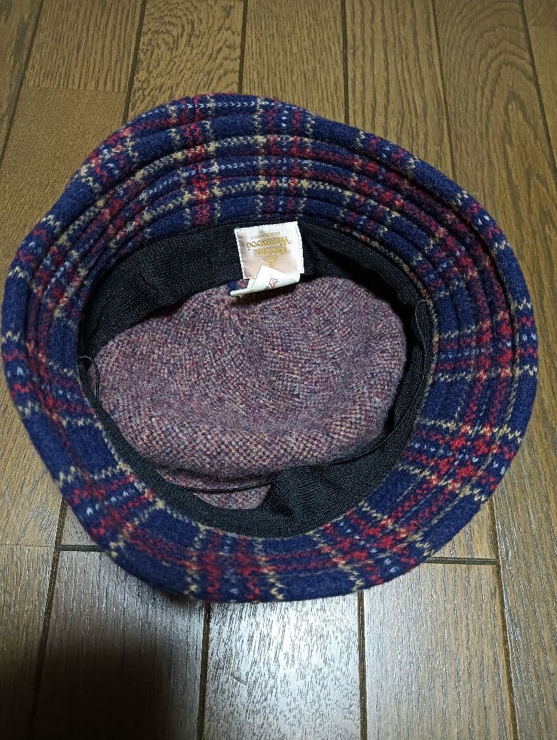 希少 Vivienne Westwood チェック オーブ クロッシェ帽子