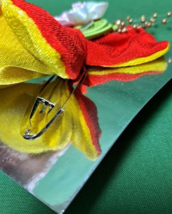 【七五三】三つ身・長襦袢・被布コート・髪飾り・巾着・草履　6点セット★足袋付き★