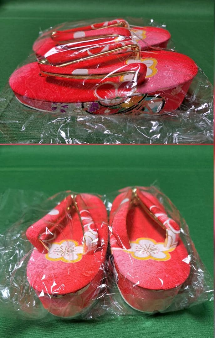 【七五三】三つ身・長襦袢・被布コート・髪飾り・巾着・草履　6点セット★足袋付き★