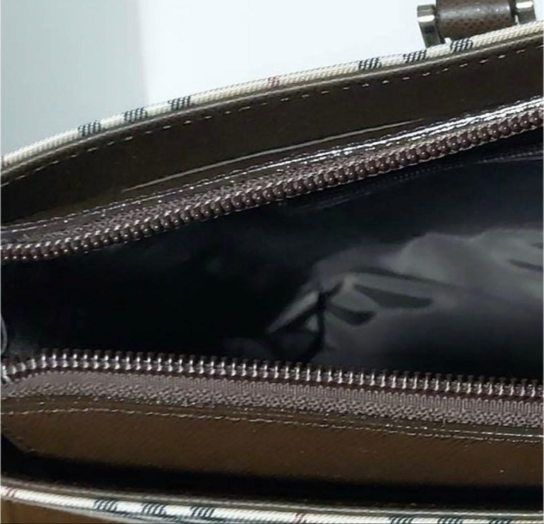 BURBERRY チェック柄トートバッグ