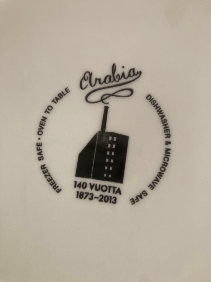 日本未入荷　ARABIA 140周年記念プレート　ヘリ　Heli 26㎝