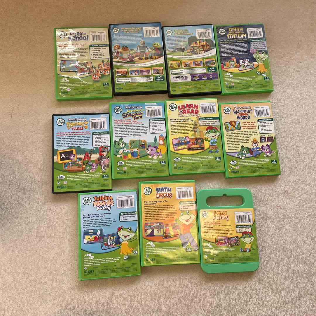 LeapFrog 教育DVDセット 10枚