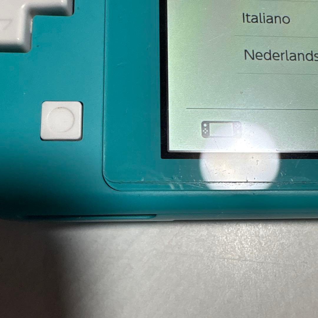 Nintendo Switch Lite ターコイズ　欠けてます