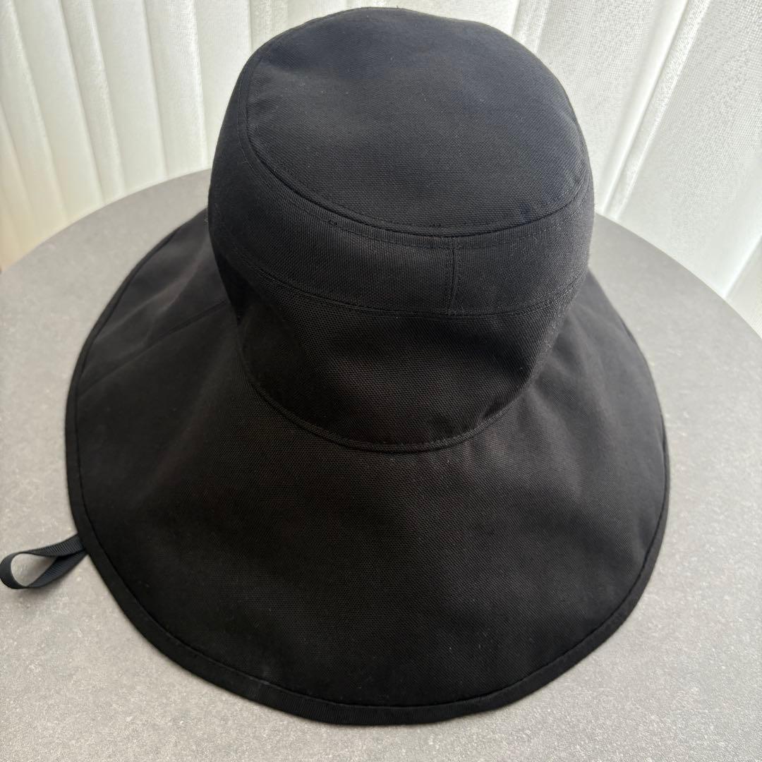 サンバリア 100 ナチュラルハット ブラック 黒 顎紐付き 完全遮光 UV