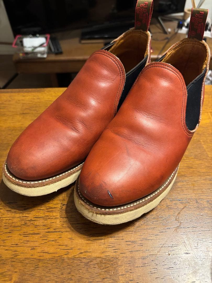 【8E 90'S】レッドウィング 8145 ロメオ サイドゴア 赤茶