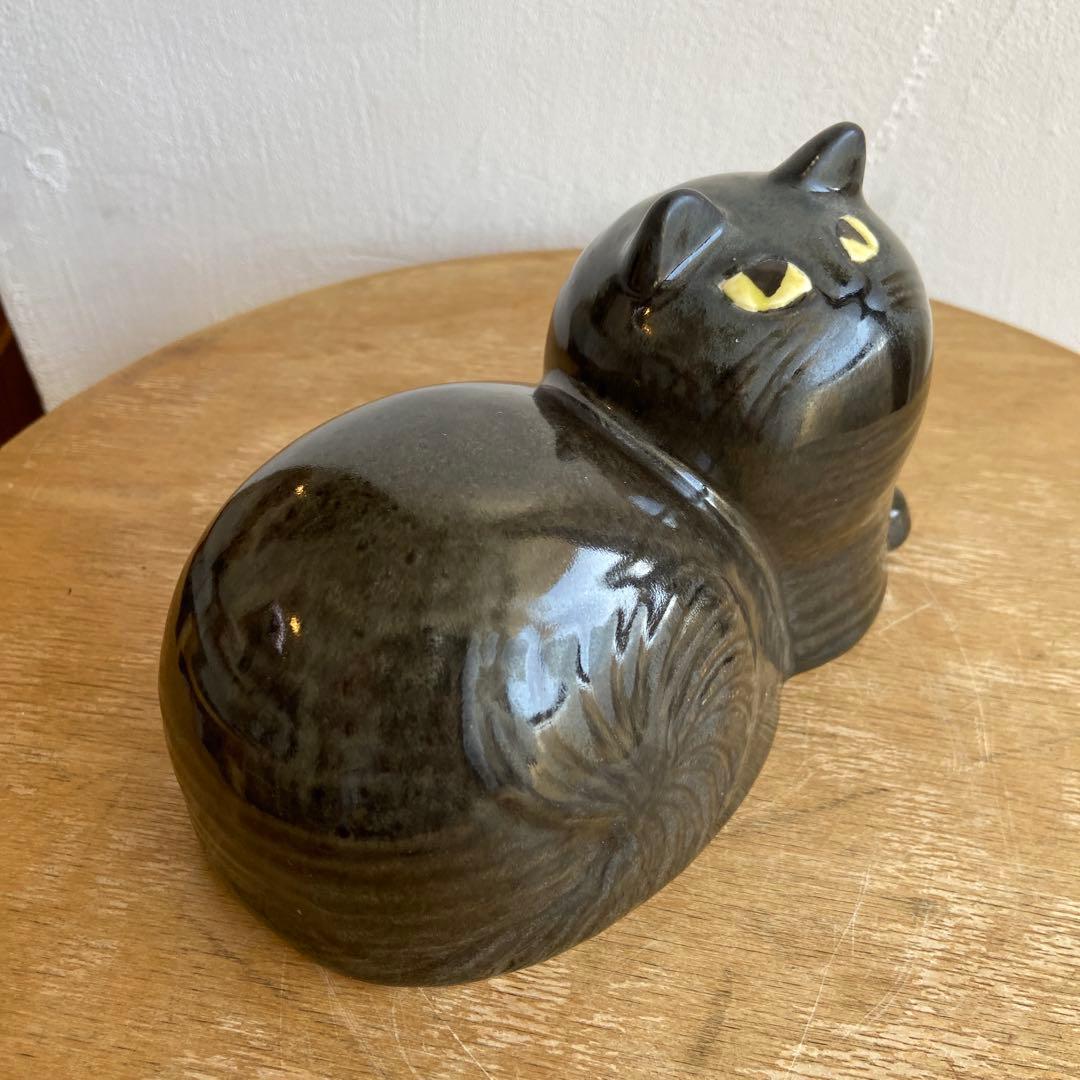 リサラーソン　じゃまをする猫　マイ　maj ツヤありブラック　scope