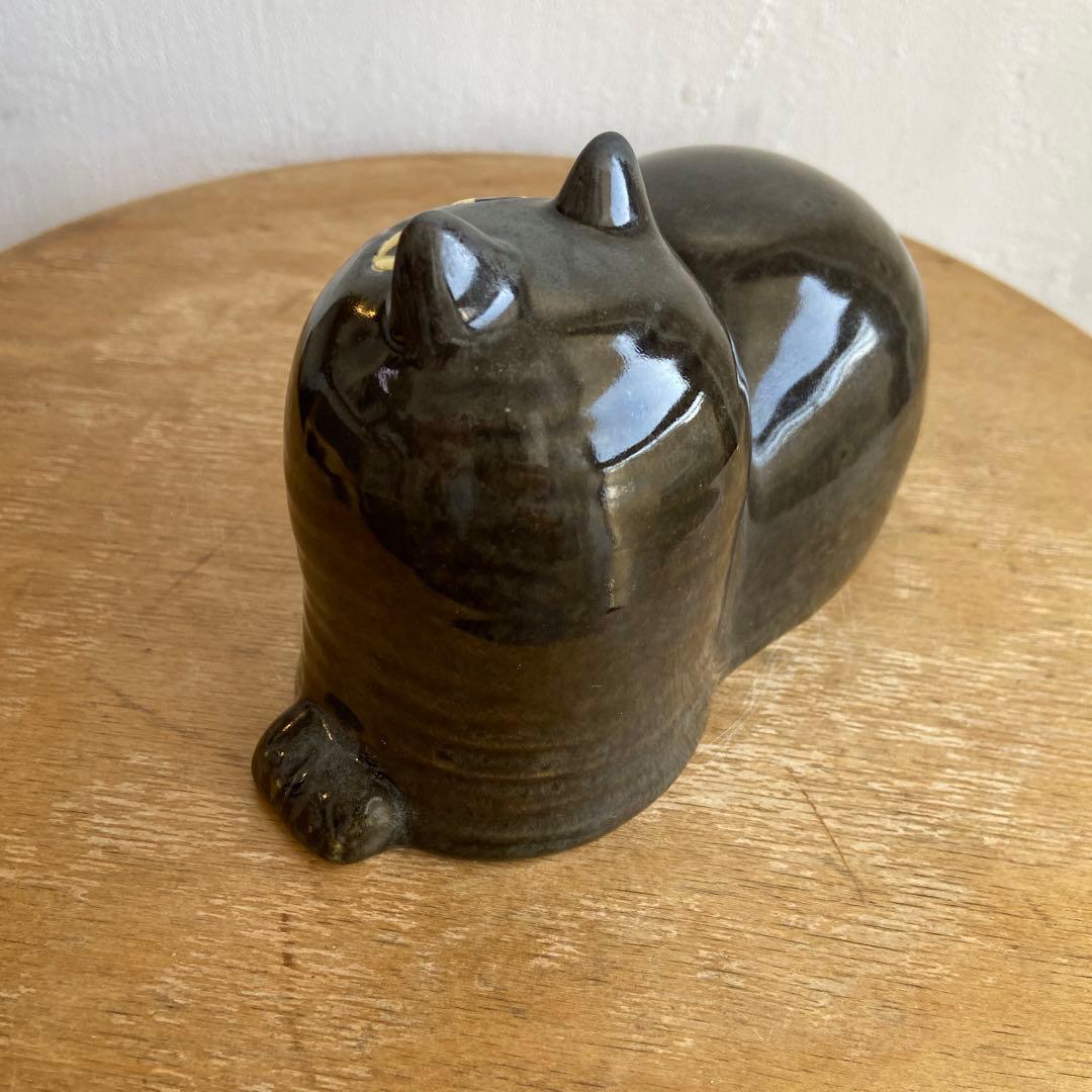 リサラーソン　じゃまをする猫　マイ　maj ツヤありブラック　scope