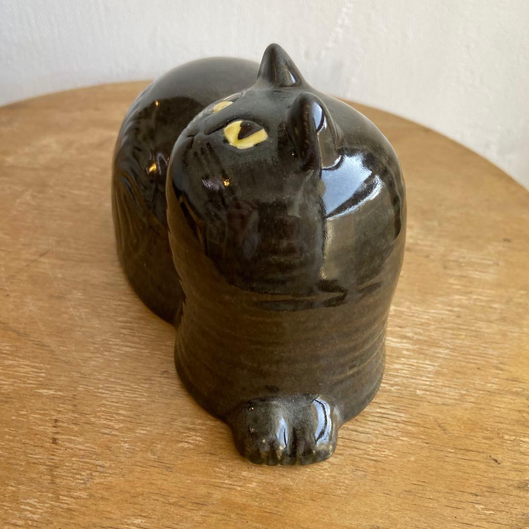 リサラーソン　じゃまをする猫　マイ　maj ツヤありブラック　scope