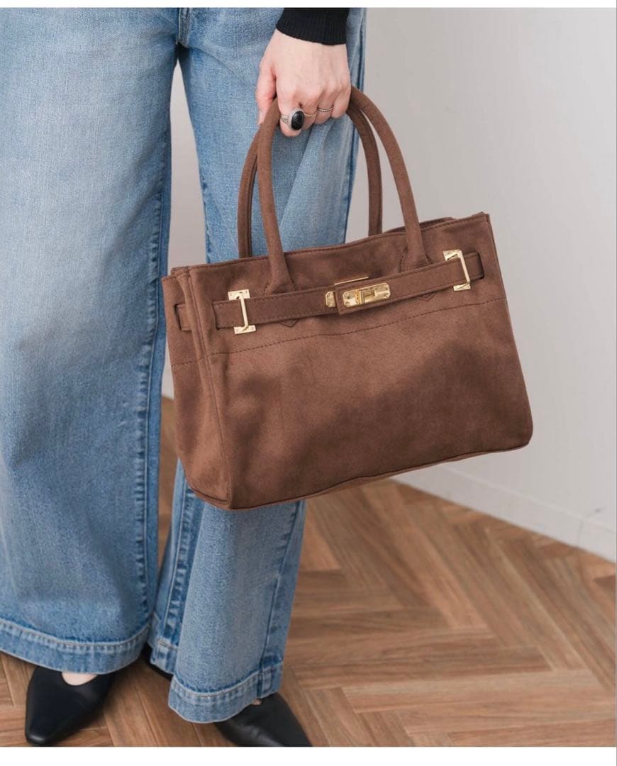 新品⭐︎sita parantica SS別注 フェイクスエードトートバッグ 茶色