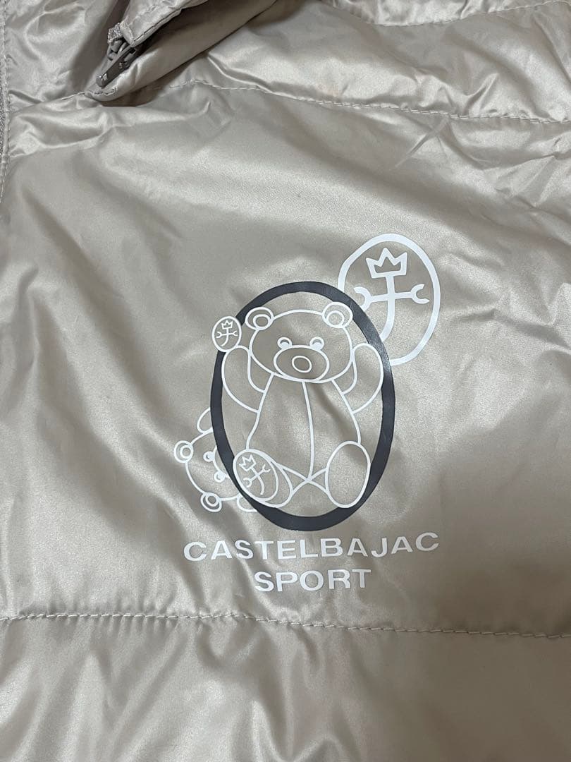 【美品】CASTELBAJAC ダウンジャケット シルバー 44 ゴルフウェア