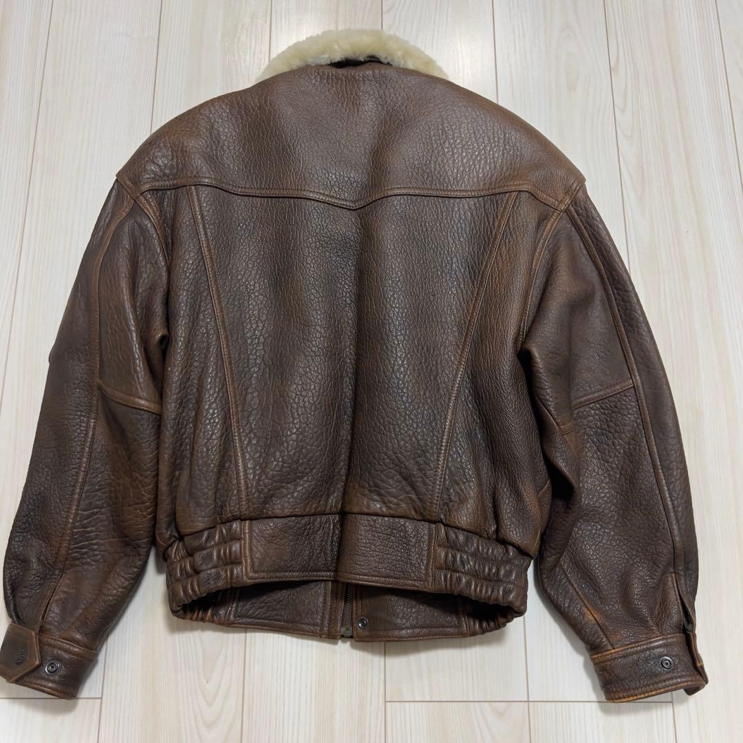 Wind Armor ウィンドアーマー g-1 レザージャケット L ブラウン