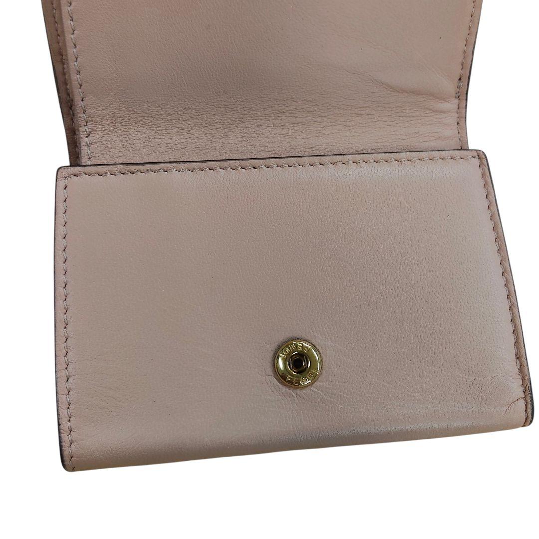 FENDI フェンディ FFダイヤモンド 三つ折り財布 エンボスFFロゴ