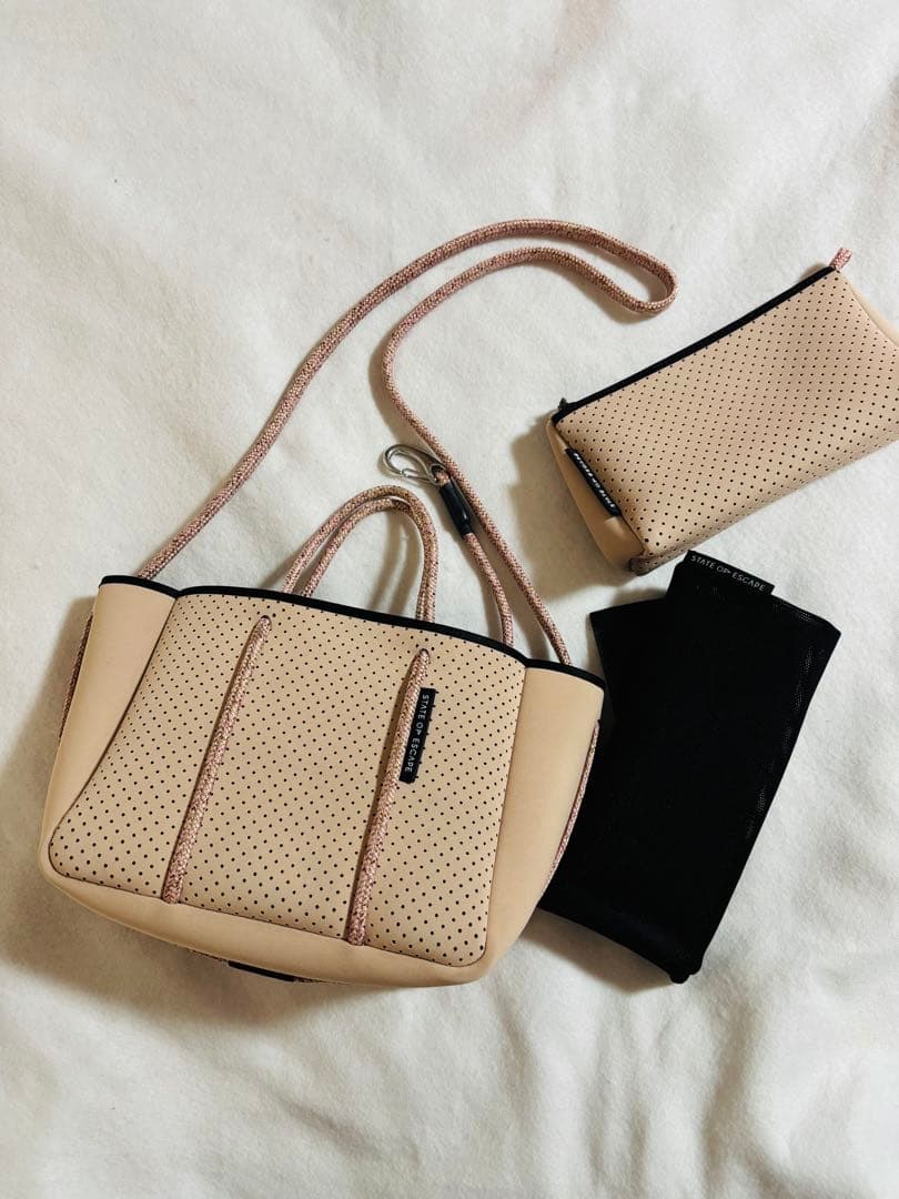naaaaa様ステイト オブ エスケープ バッグ ベージュ　ピンク blush