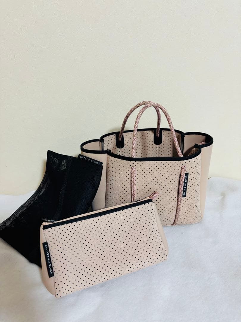 naaaaa様ステイト オブ エスケープ バッグ ベージュ　ピンク blush
