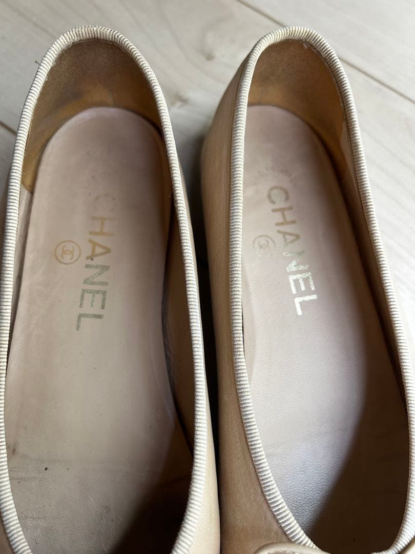 CHANEL バレエシューズ ベージュ35,5