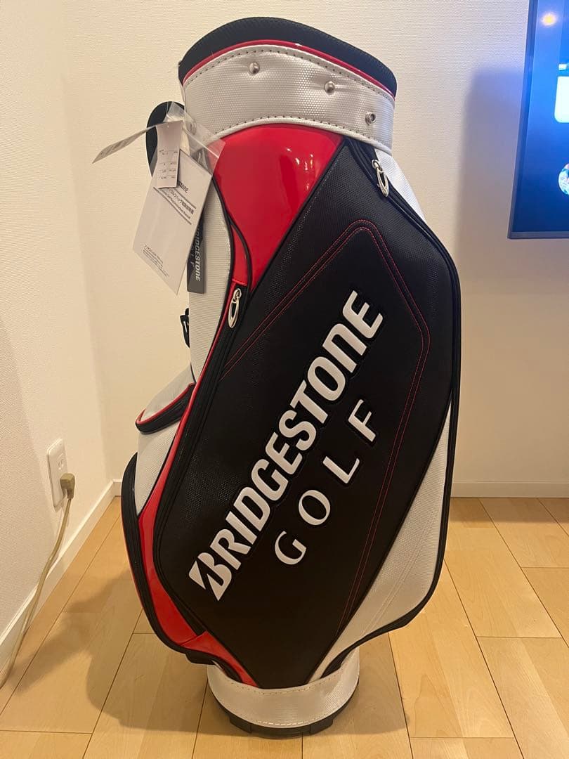 BRIDGESTONE ゴルフバッグ 黒/赤/白