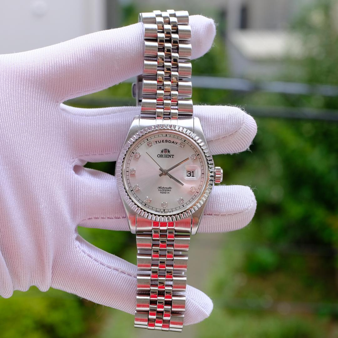 オリエント President ホワイト 美品