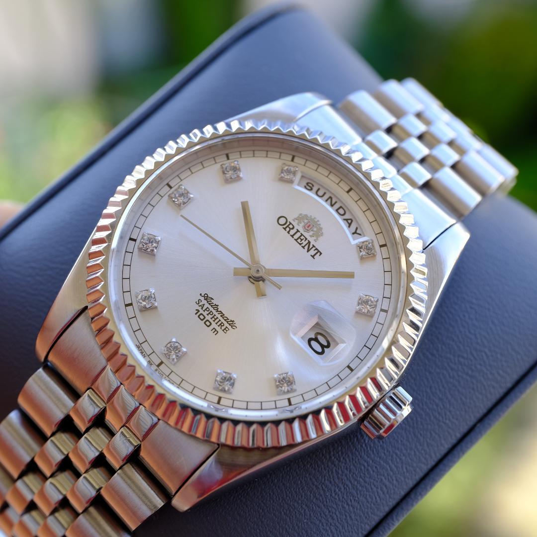 オリエント President ホワイト 美品