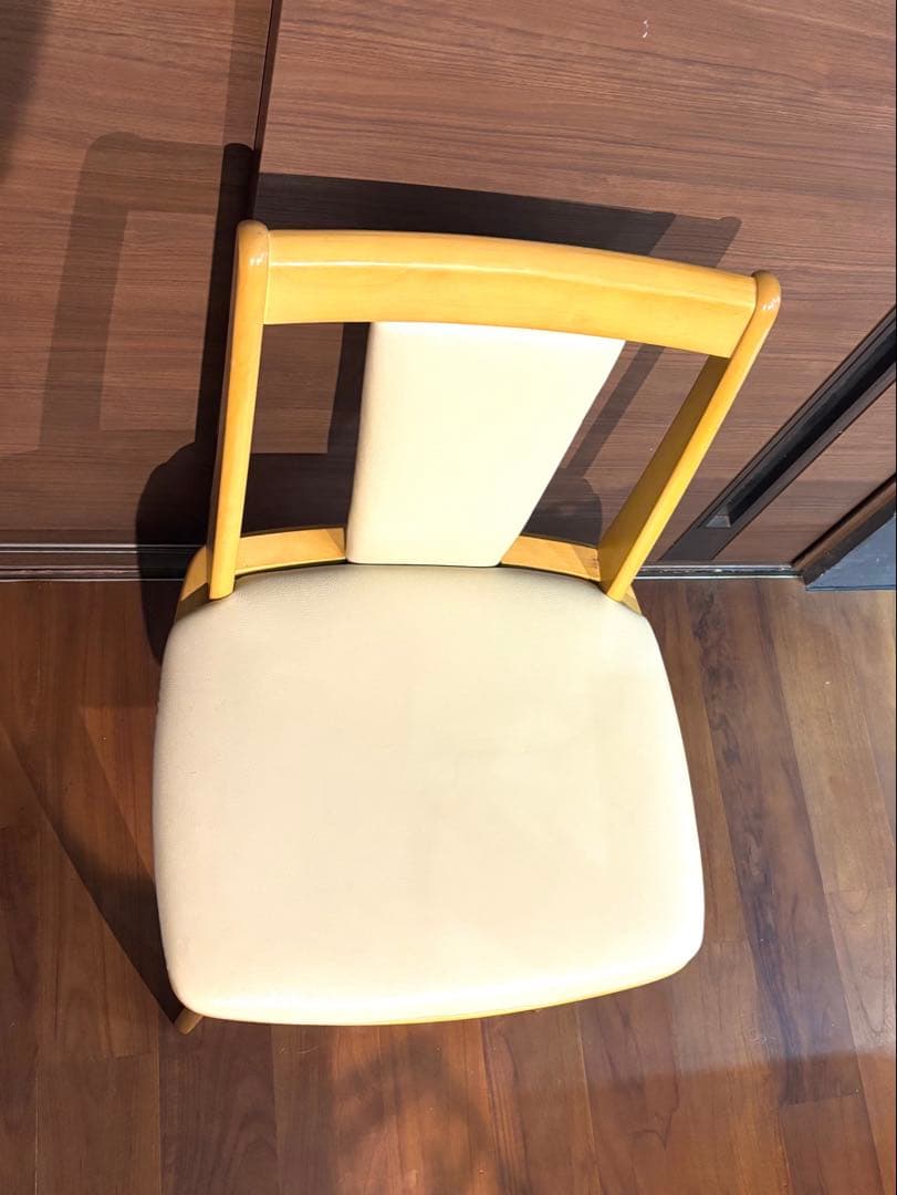 2個セット ニトリ 回転式 ダイニングチェア(リック GV LBR