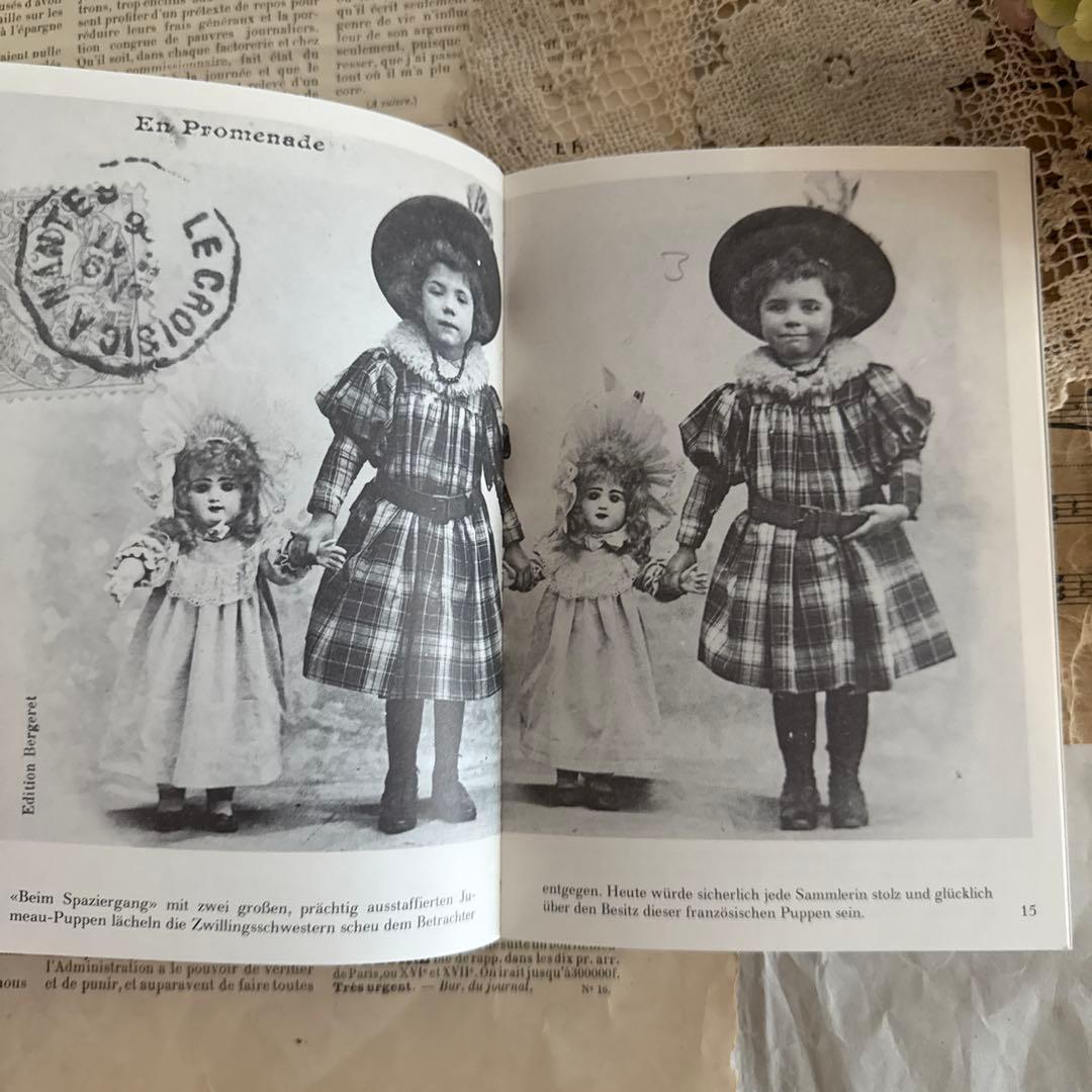 入手困難★美しい少女と人形のビンテージ写真集ヴィクトリアン洋書ジャンクジャーナル