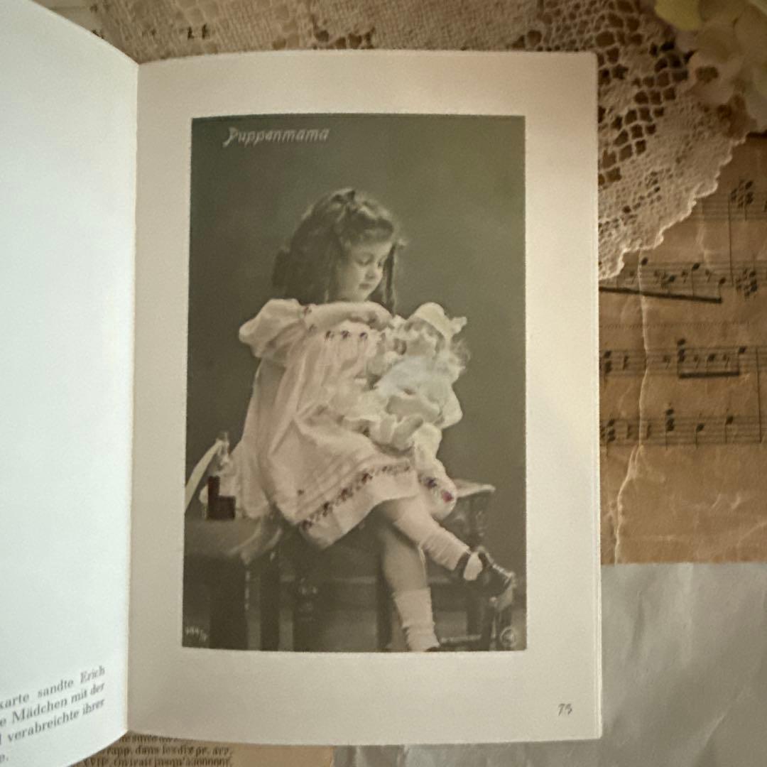 入手困難★美しい少女と人形のビンテージ写真集ヴィクトリアン洋書ジャンクジャーナル
