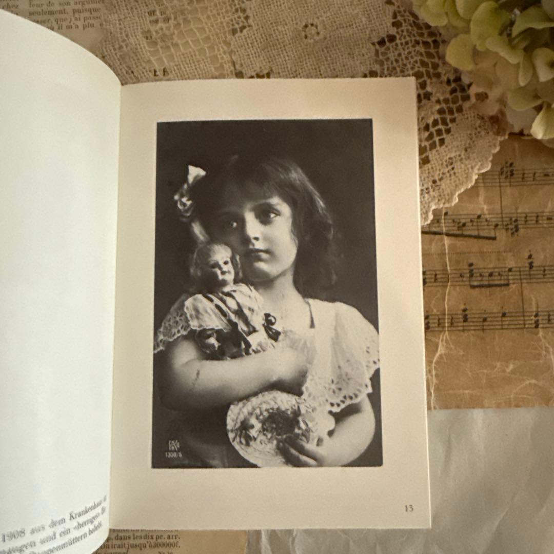 入手困難★美しい少女と人形のビンテージ写真集ヴィクトリアン洋書ジャンクジャーナル