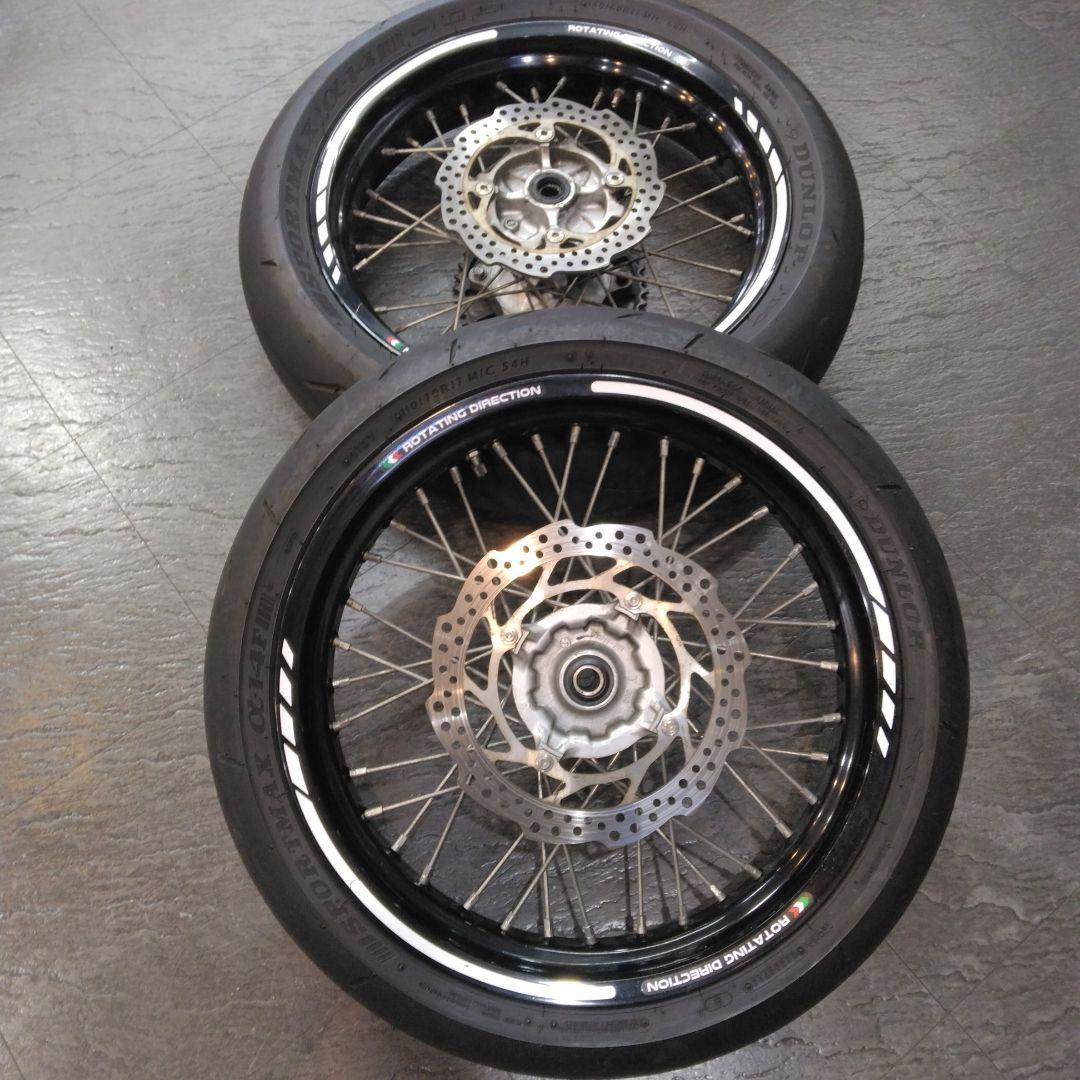 ホンダCRM250ARモタードホイールSET　中古品